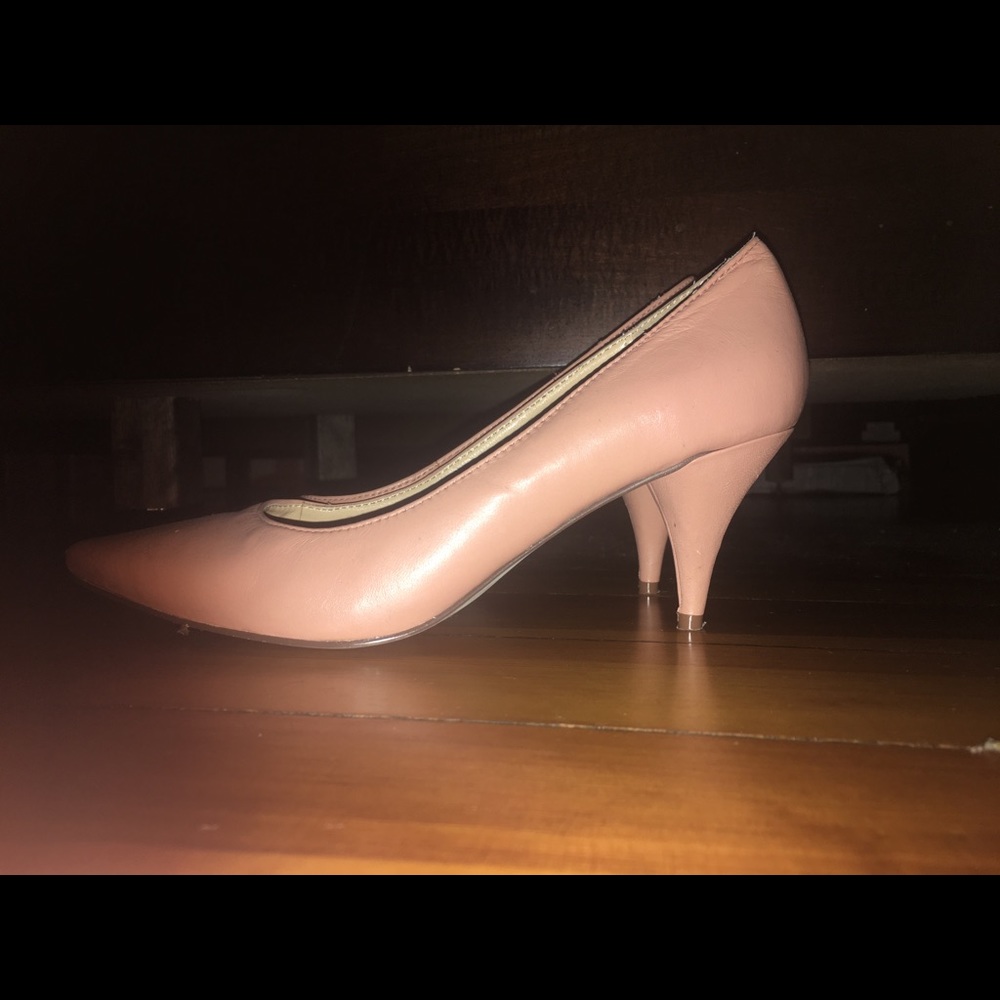 Nude/Blush Pink Low Pointy Heels